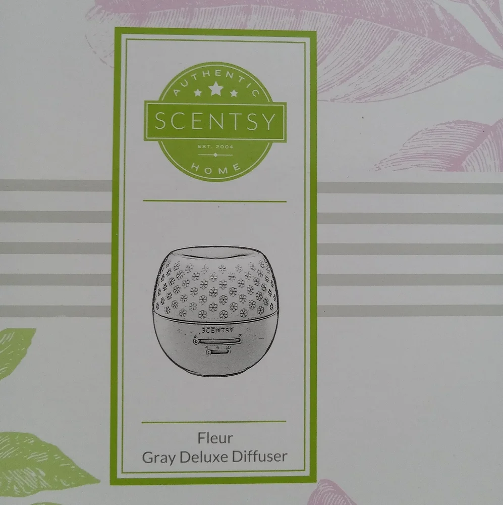 Scentsy Fleur Gray Deluxe Diffuser